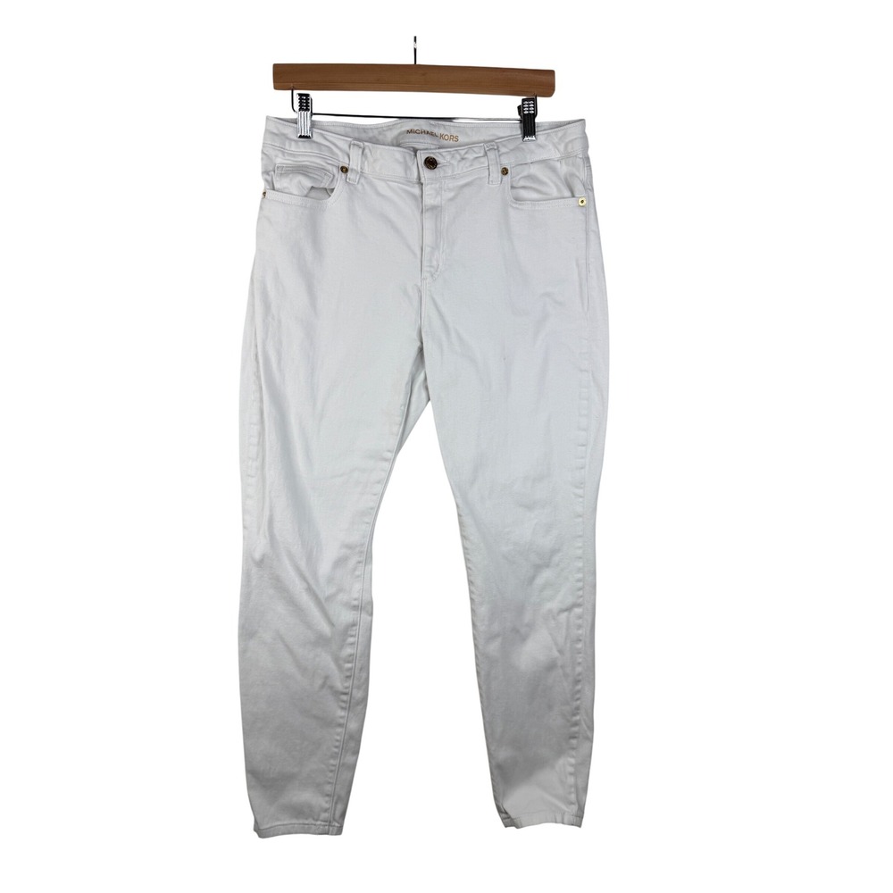 Michael Kors Izzy Skinny Jeans size‎ 10 White